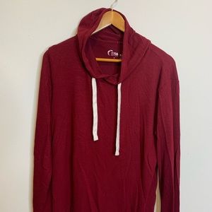 ZYIA Cranberry Lounge Boyfriend Hoodie